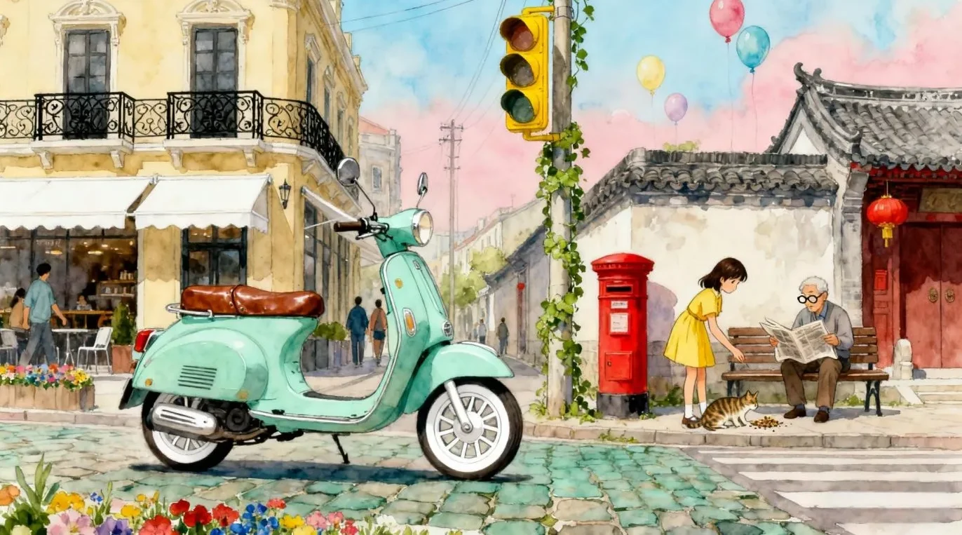 Illustrative electric scooter image for an import buying guide